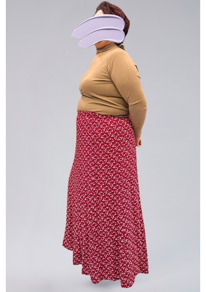 Parçalı Uzun Namaz Etek, Viskon Çıtır 8 Parça Uzun Kadın Etek modelleri