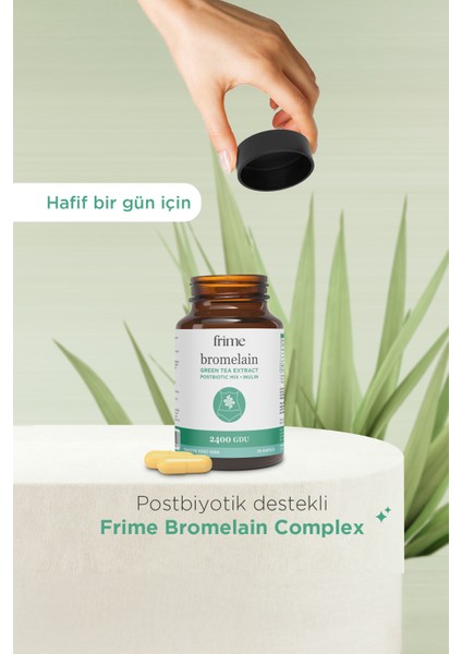 Detox, Bromelain, Yeşil Çay Ekstresi, Inülin Prebiyotik , Postbiyotik indirimleri