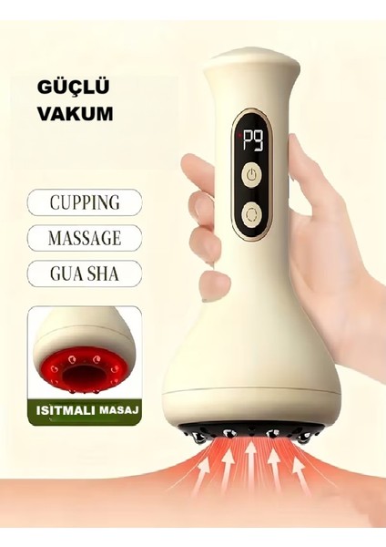 USB Şarjlı Akıllı 9 Kademeli Masaj aleti, Selülit gidermeye yardımcı masaj cihazı, Süper vakumlu Masaj aleti fırsatları