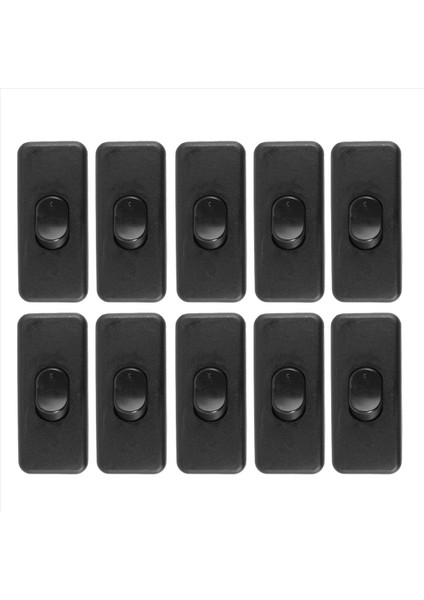 20PCS AC125V 3A 250V 6A Yatak Odası Için Satır Kablosu Anahtarlarında Siyah Açma/kapama (Yurt Dışından) fiyatları