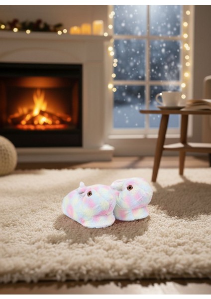 Yetişkin Peluş Tavşan Panduf – Ultra Yumuşak, Sıcak Tutucu, 36-38 / 38-40 Numara