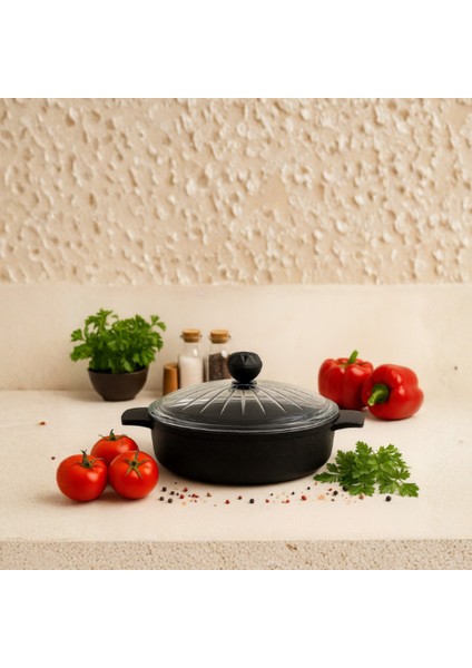 Kristal Basık Tencere 26 cm