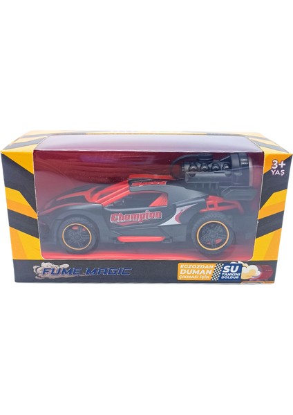 Gokiddy Sprey Fonksiyonlu Pilli Çek Bırak Araba – Eğitici Işıklı Egzozlu Oyuncak Araç