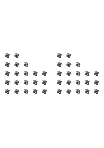 40 Pcs 6X6X5MM Anlık Dokunma Takım Itme Düğmesi Anahtarı 2 Pım Dow Doğa (Yurt Dışından)