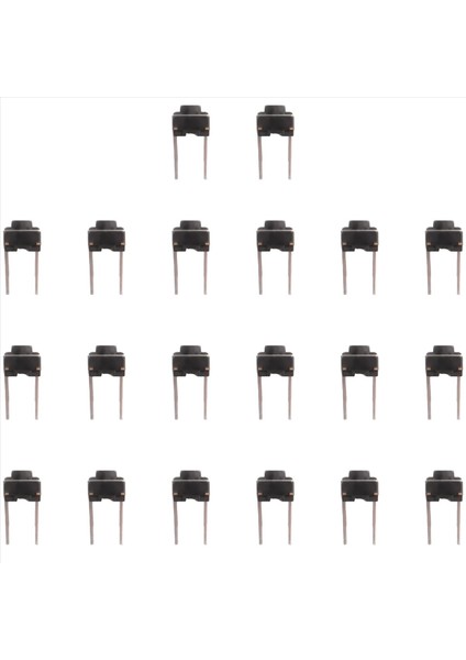 40 Pcs 6X6X5MM Anlık Dokunma Takım Itme Düğmesi Anahtarı 2 Pım Dow Doğa (Yurt Dışından) fiyatları