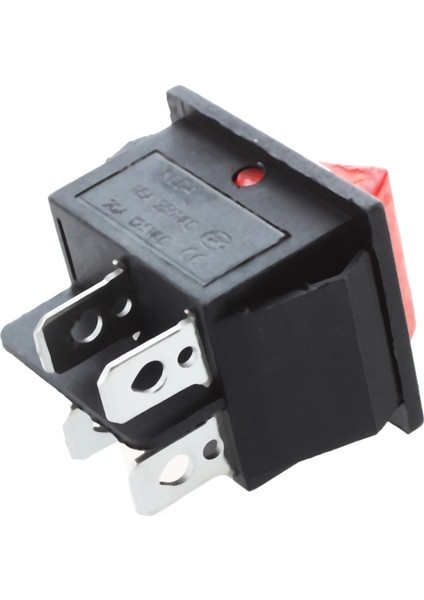 16A/250VAC 20A/125VAC Kırmızı Gösterge Işık 4 Pin Açık/kapalı Dpst Rocker Switch 4 Pcs (Yurt Dışından) modelleri