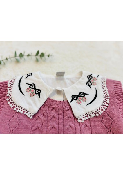 Ekose Askılı Kız Çocuk Elbise Takımı – Dantelli Fırfır Kollu Bluz ve Fiyonk Detaylı Elbise fiyatları