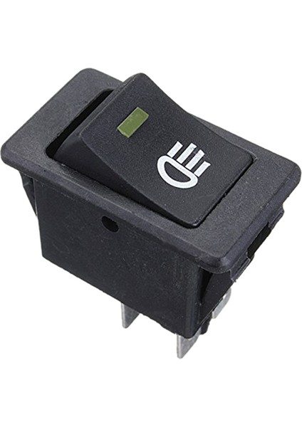 12V Evrensel Sis Figs Rocker Switch LED Araba Lambası - Sarı LED (Yurt Dışından)
