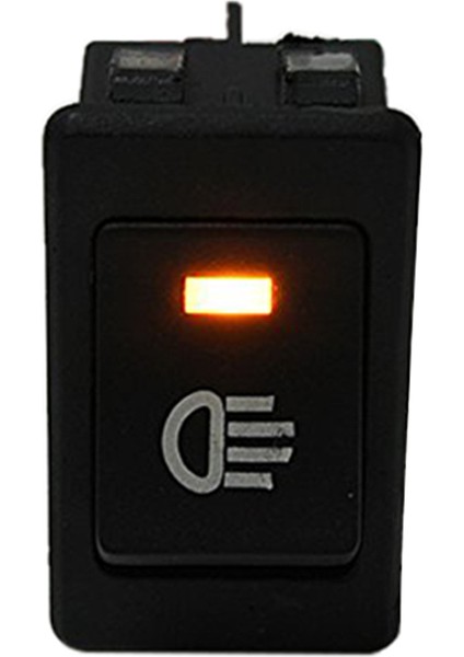 12V Evrensel Sis Figs Rocker Switch LED Araba Lambası - Sarı LED (Yurt Dışından) fiyatları