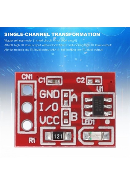 50PCS TTP223 Dokunma Düğmesi Modüler Kendi Kendine Kilitleme Jog Kapasitif Anahtarı Tek Kanallı Dönüşüm (Yurt Dışından) indirimleri