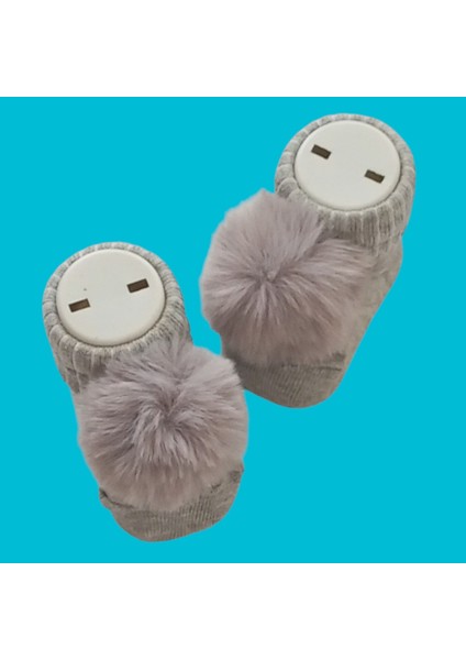 Hoşgeldin Bebek, Yenidoğan Erkek Bebek, Gri Şapka Ponpon Çorap Hediye Seti modelleri