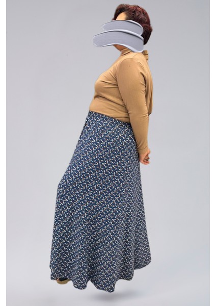 Parçalı Uzun Namaz Etek, Viskon Çıtır 8 Parça Uzun Kadın Etek modelleri