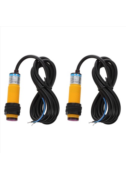 2x Dc 3 Tel 6-36V Pnp Ir Fotoğraf Sensör Anahtarı 30CM E18-B03P1 (Yurt Dışından)