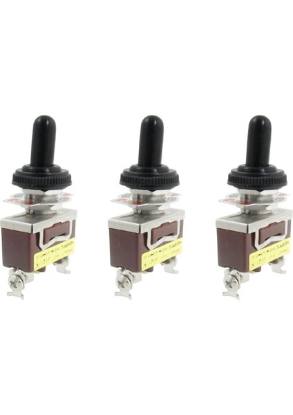3x Ac 250V 15A Anlık Spdt Geçiş Anahtarı Su Geçirmez Önyükleme (Yurt Dışından)