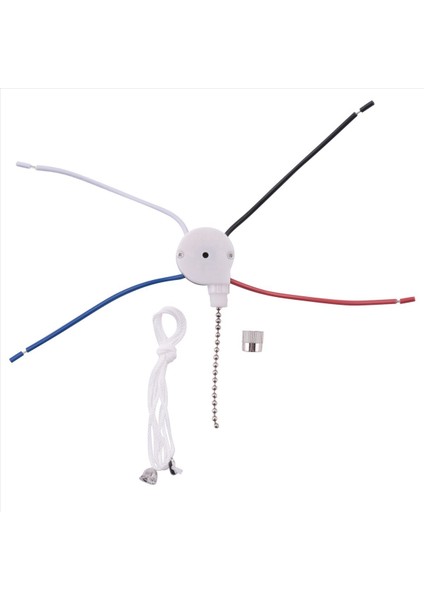 Tavan Fan Anahtarı Kiti 3 Hızlı 4 Tel Fan Anahtarı Fermuar Hız Kontrol Anahtarı ZE-208S Halat Gümüşü ile Tel Anahtar Çekme (Yurt Dışından) fiyatları