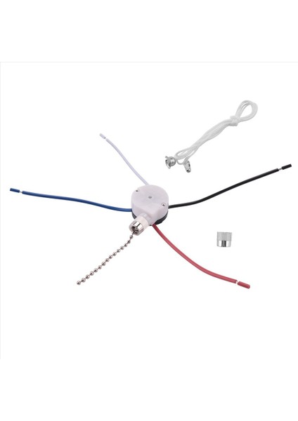 Tavan Fan Anahtarı Kiti 3 Hızlı 4 Tel Fan Anahtarı Fermuar Hız Kontrol Anahtarı ZE-208S Halat Gümüşü ile Tel Anahtar Çekme (Yurt Dışından) modelleri