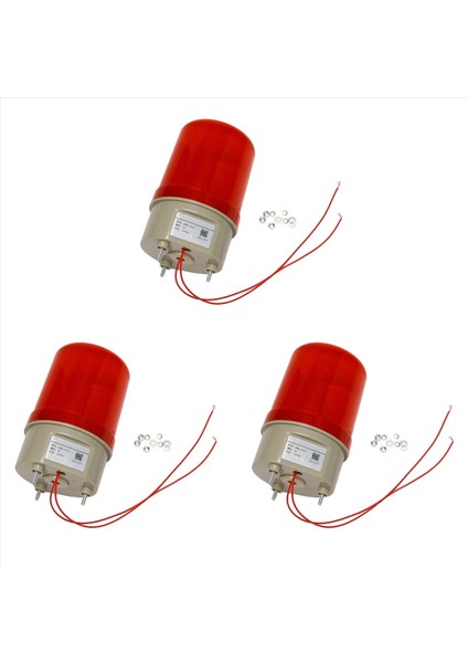 3x Endüstriyel Yanıp Ses Alarm Işığı BEM-1111J 220V Kırmızı LED Uyarı Işıkları Acousto-Optik Alarm Sistemi (Yurt Dışından)