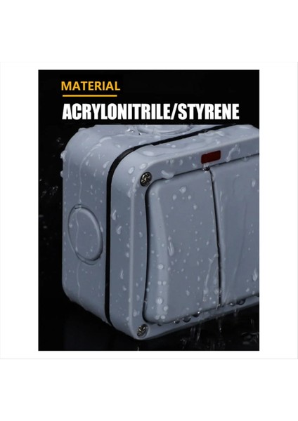 IP66 Duvar Elektrik Anahtarı 220V Işık Su Geçirmez Kapalı Güvenlik Düğmesi Pc Güçünde Fikaliye Gecesi (A) (Yurt Dışından) modelleri