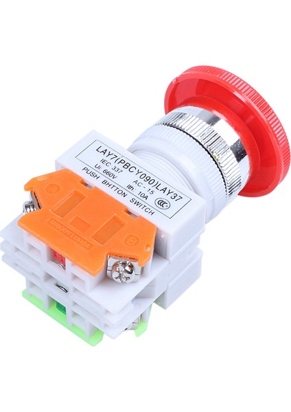 3x Kırmızı Kapağı 1no 1nc Dpst Acil Durum Push Düğme Anahtarı Ac 660V 10A (Yurt Dışından) fiyatları