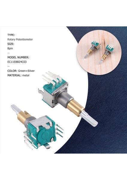 2pcs EC11EBB24C03 Çift Eksenli Kodlayıcı Anahtar 30 Konumlandırma Numarası 15 Nabız Noktası Tutucu 25MM (Yurt Dışından) modelleri