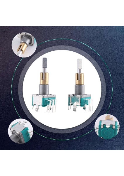 2pcs EC11EBB24C03 Çift Eksenli Kodlayıcı Anahtar 30 Konumlandırma Numarası 15 Nabız Noktası Tutucu 25MM (Yurt Dışından) indirimleri