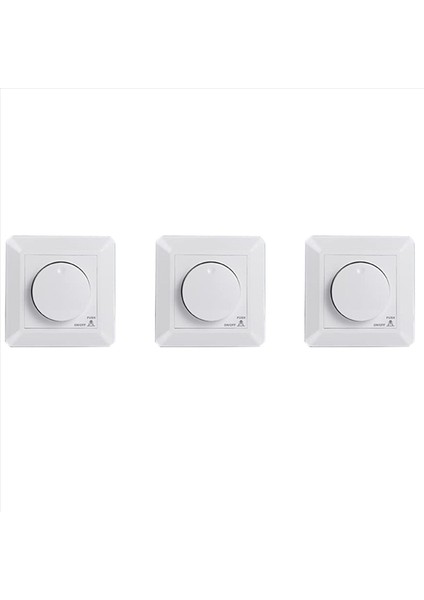 3x LED Dimmer Anahtarı Dimmable LED ve Halojen Için Yıkama Monte Dimmer 5-300 W Dimmer Switch LED Faz Kontrol Dimmer (Yurt Dışından)