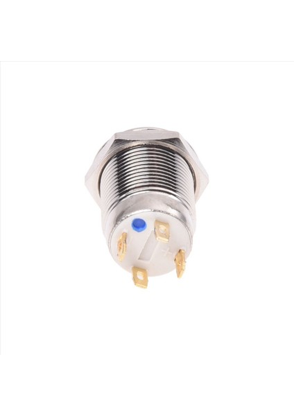 5x 3V Itme Düğmesi Anahtarı Kapı Zili Düğmesi Mavi LED 12 mm Gümüş (Yurt Dışından) indirimleri