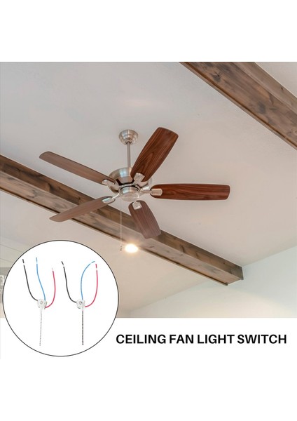 3 Pack Tavan Fan Işık Anahtarı ZE-110 Fan Sahip 3 Yolu Hedece Fan Anahtarı Tevin Çekme Zinciri Switch Değiştirme (Yurt Dışından) fırsatları