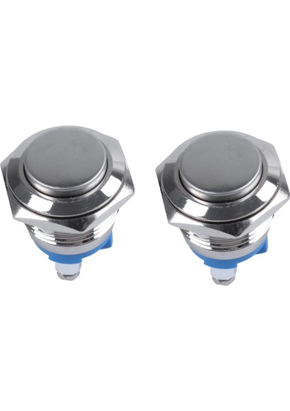 5pcs 16MM Yüksek Yuvarlak Yüksek Yuvarlak Ana Metal Push Düğmesi Anahtarı (Yurt Dışından)