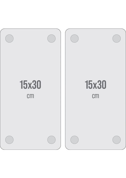 Cam Kahve Sofra Sunum Tablası 2'li Set Balkan Horoz Desenli 30 x 15 cm modelleri