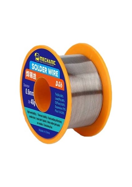 Mechanic Ds6 Lehim Teli 0.8mm 40GR
