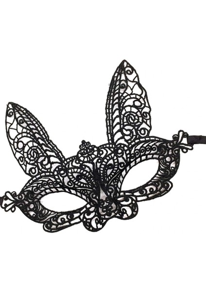 Siyah Dantel Kesim Balo Parti Maskesi 7 No fırsatları