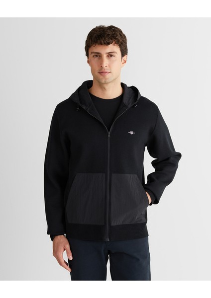 Erkek Siyah Regular Fit Fermuarlı Triko 8925354T.5