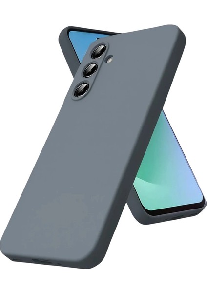 Buğz Samsung Galaxy S25 Fe Kılıf Nano Içi Kadife Silikon - Gri