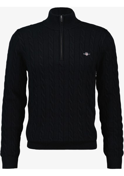 Erkek Siyah Regular Fit Örgü Kazak 8050603.5