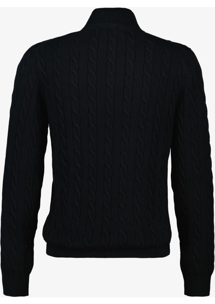 Erkek Siyah Regular Fit Örgü Kazak 8050603.5 fiyatları