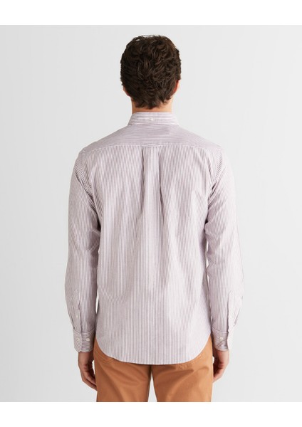 Erkek Bordo Regular Fit Düğmeli Gömlek 3000230.604 fiyatları