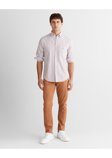 Erkek Bordo Regular Fit Düğmeli Gömlek 3000230.604 modelleri