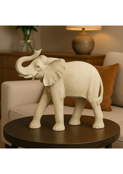 Dekoratif Yürüyen Fil Dekor - Beyaz fiyatları