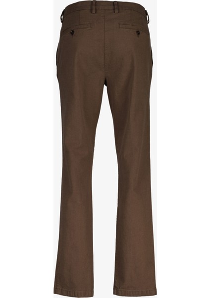 Erkek Kahverengi Slim Fit Casual Herringbone Pantolon 1505367.274 fiyatları