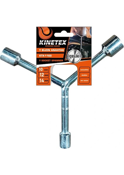 Buğz 10 mm - 12 mm - 14 mm Çelik Y Bijon