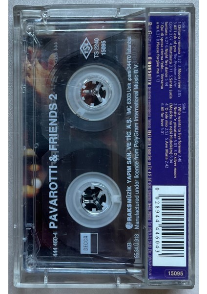 Pavarotti & Friends 2 Kaset (Orijinal Dönem Baskı Kaset) fiyatları