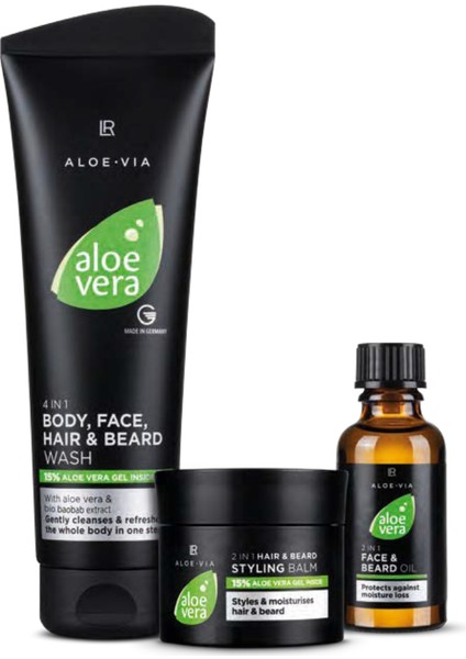 Limitli Aloe Vera Erkekler Için Çok Yönlü Bakım Seti