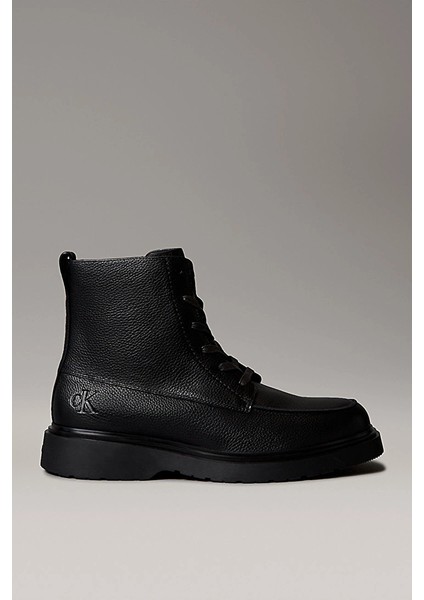 Combat Essential Bağcıklı Deri Erkek Siyah Bot YM0YM01375-0GJ