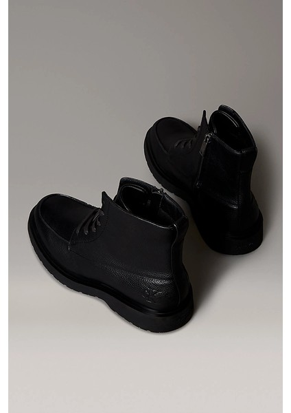 Combat Essential Bağcıklı Deri Erkek Siyah Bot YM0YM01375-0GJ modelleri