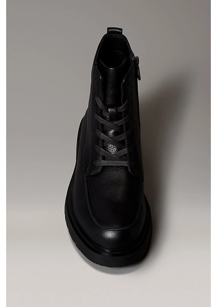 Combat Essential Bağcıklı Deri Erkek Siyah Bot YM0YM01375-0GJ fırsatları