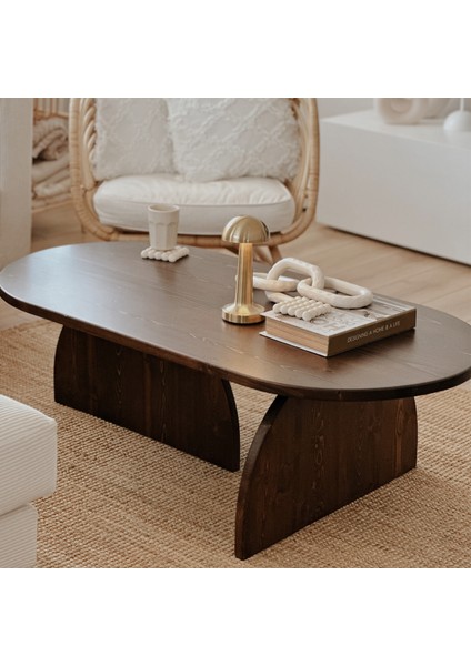 Japandi Stili Ahşap Orta Sehpa - Oturma Odası Ev Dekorasyonu