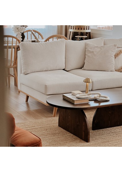 Japandi Stili Ahşap Orta Sehpa - Oturma Odası Ev Dekorasyonu modelleri