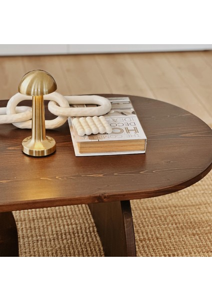 Japandi Stili Ahşap Orta Sehpa - Oturma Odası Ev Dekorasyonu