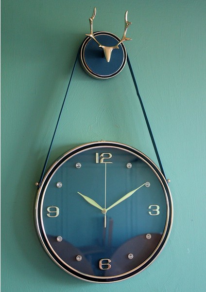 Buğz Geyikli Duvar Saati